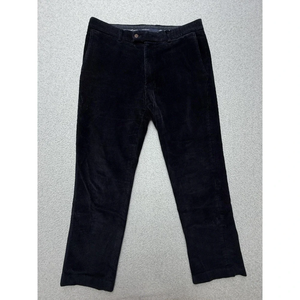 Charles Tyrwhitt Pants Mens 34x30 Navy‎ Corduroy Chino Straight Casual Everyday